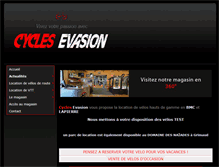 Tablet Screenshot of cycles-evasion.fr